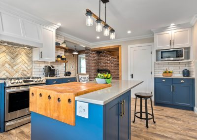 Custom kitchen in century-old farmhouse