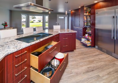 Stunning cabinetry in a newly opened kitchen